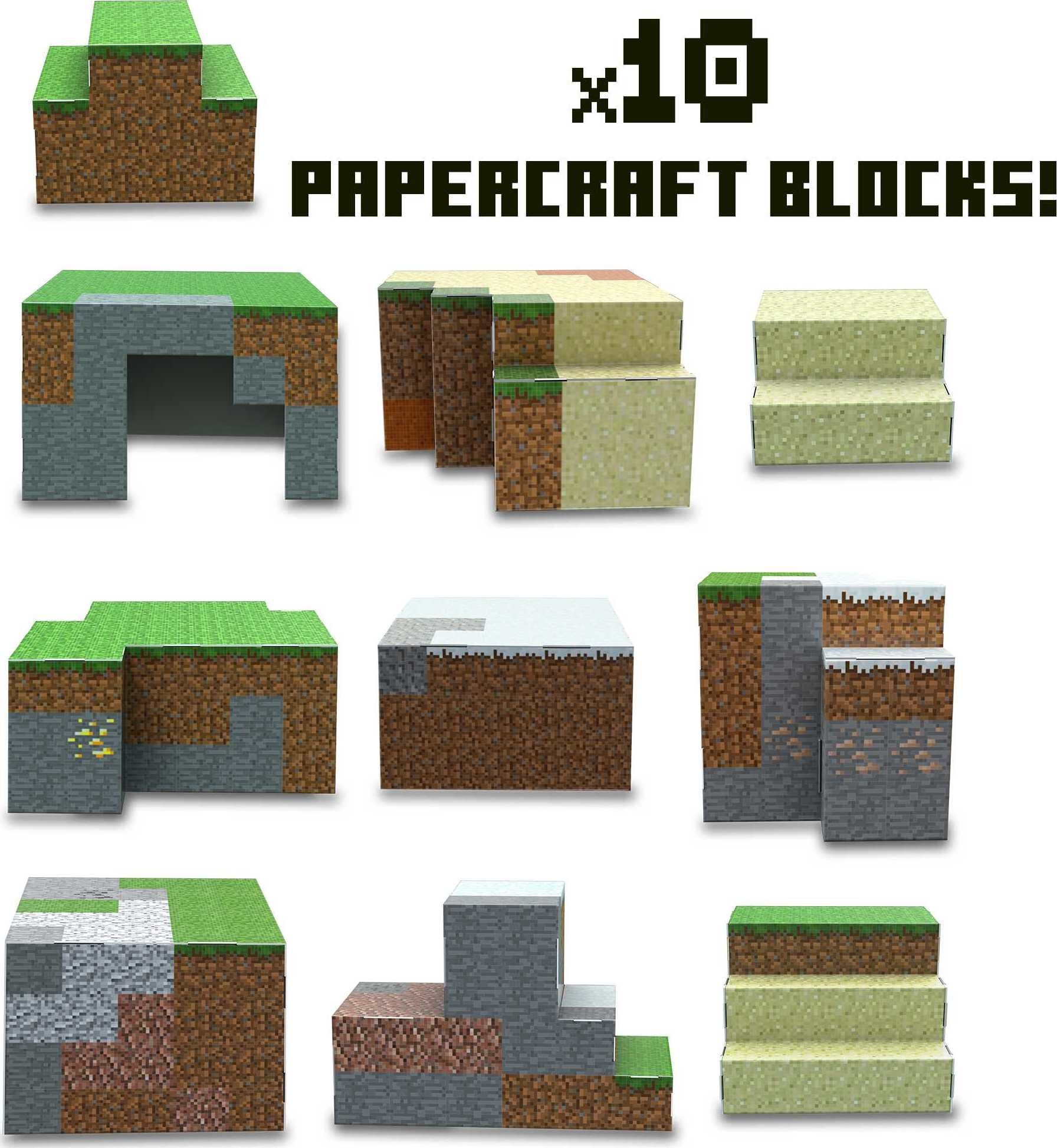 Screenless Minecraft Activity with Papercraft