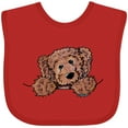 thumbnail image 3 of Inktastic Pocket Chocolate Doodle Boys or Girls Baby Bib, 3 of 4