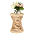 Kouboo Coron Rattan Stool, Sidetable and Planter Stand, Coral Stool ...