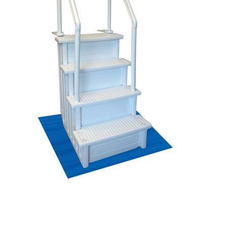 Condition photo showing Good Condition for resilia 36  x 36  stay-put pool ladder mat - blue protective non-slip pad