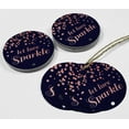 thumbnail image 4 of Inkdotpot Real Rose Gold Foil Let Love Sparkle Wedding Tags Favor Hang Paper Tags 100 Pieces, 4 of 7