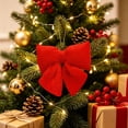 thumbnail image 6 of 2026 Christmas Indoor Home Decor Red Christmas Bow Ornament Suitable For Christmas Trees Wreaths Door Wall Decorations And Festive Home Party Styling, 6 of 6