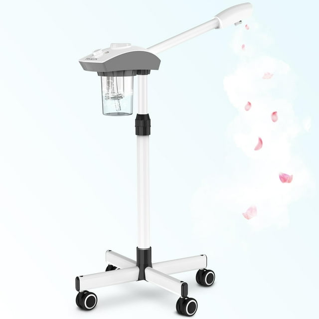Vaporizador facial TASALON Professional con bruma de ozono caliente, color blanco