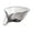 Grey, variant on DreamyJuly Multi Functional Draining Basket, Large Capacity Vegetable Washing Funnel Basket, Colander Strainer for Home Kitchen Rinsing, Vegetable Washer, White