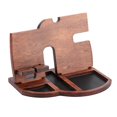 thumbnail image 1 of Wood Mobile Phone Holder Watch Wallet Desktop Storage Rack Organizer Home Office, 1 of 4