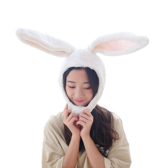PENGXIANG Halloween Party Cosplay Women Girls Long Bunny Ears Cap Cosplay Beanie Plush Hat