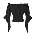 thumbnail image 3 of Blusa Mingyuezai Renaissance Peasant con hombros descubiertos 2XL para mujer, 3 of 6