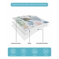 thumbnail image 4 of Full Size Quilt Bedding Set, Summer Ocean Reversible Summer Quilt 3 Pieces, Watercolor Ocean Marine Turtle Coral Starfish Blue Lightweight Bedspreads Coverlets with 2 Pillow Shams for All Seasons, 4 of 5