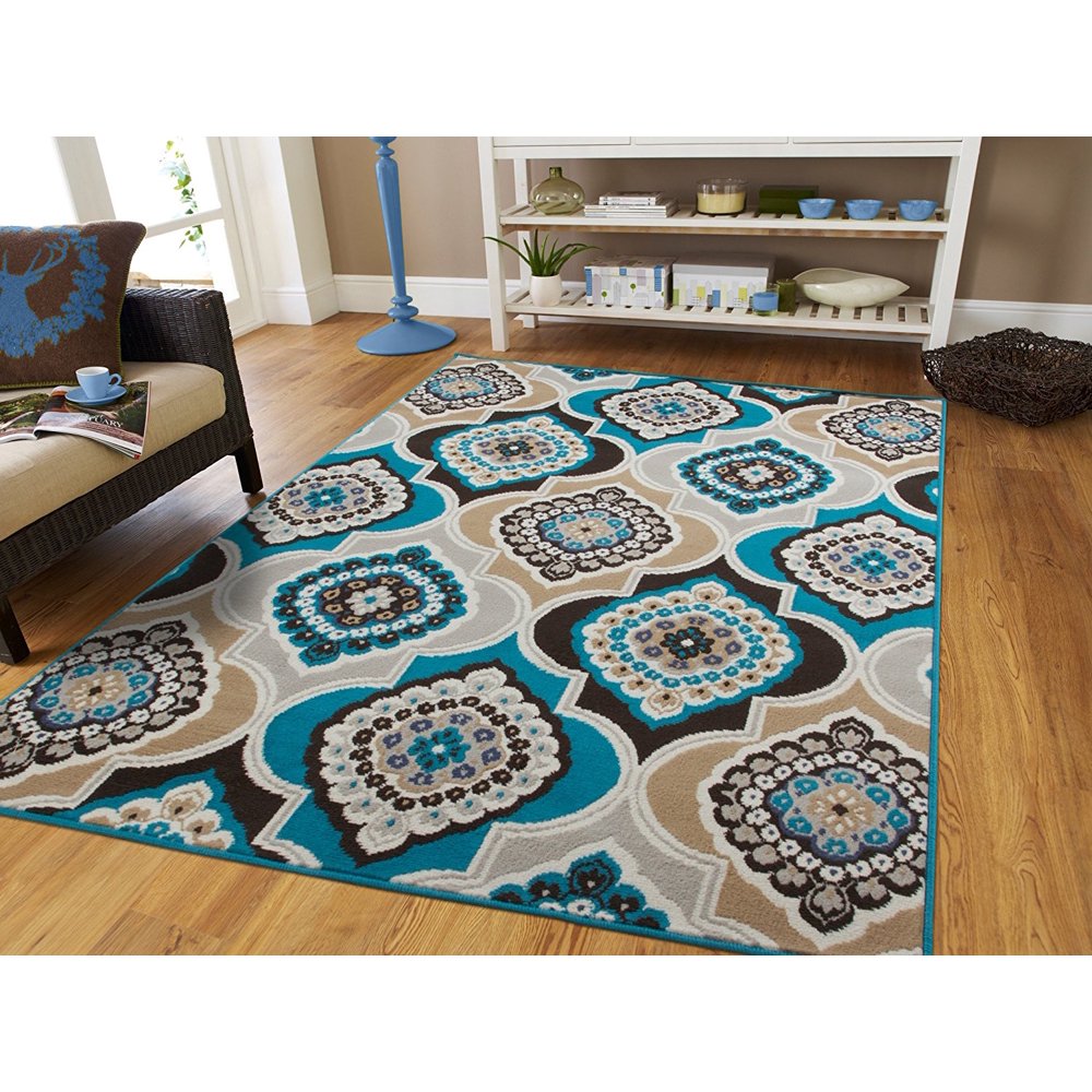 Ctemporary Area Rugs Blue 5x8 Area Rugs5x7 Blue Gray Rugs for Living
