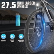 ANCHEER 500W Electric Bike for Adults 27.5 Electric Mountain Bike 3 Hours Fast Charge, Ebike for Adults with 48V 10.4Ah Removable Battery, Electric Bicycles LCD Display UL2849
