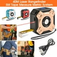 thumbnail image 2 of Digital Laser Distance Meter Measure Point Tape Rangefinder USB Rechargeable 40M, 2 of 5