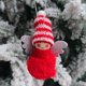 thumbnail image 1 of Árbol de Navidad Ángel Felpa Colgante Decoración Ángel Árbol Decoración para ventana de Navidad (Rojo), 1 of 5