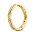 thumbnail image 2 of 1/2 Carat (Ctw Color H-I, I1-I2) Ladies 14K Yellow Gold Diamond Eternity Wedding Band Ring, 2 of 6