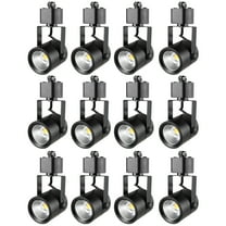 BENTISM 12 Pack 6.5W LED Track Lighting Heads Dimmable H Type Fixtures 3000K 470lm
