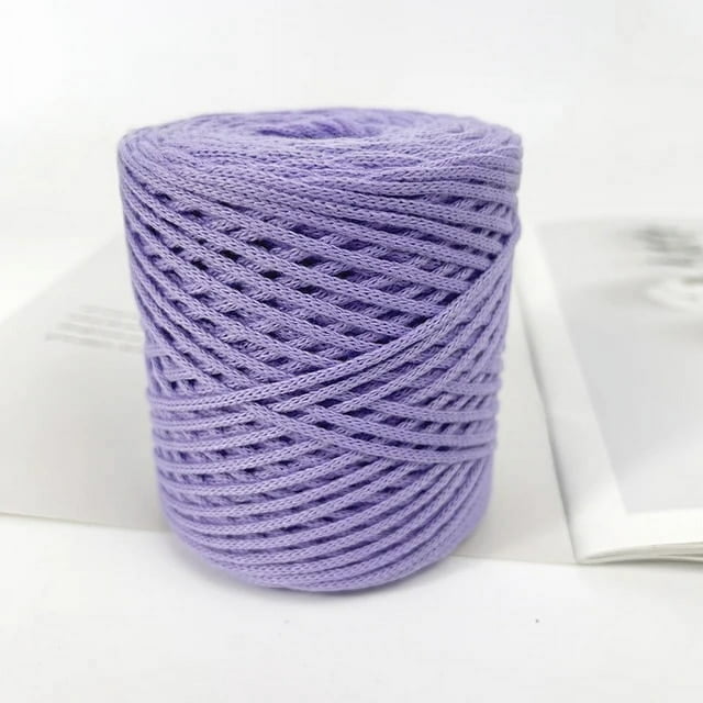 2mm 200g Hollow Knitted Crochet Yarns DIY Handbag Purse Basket Chunky trapillo Nylon Cord Polyester Thread Rope Line Woven