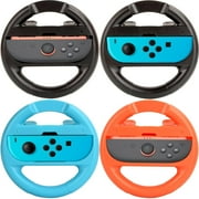 Racing Wheel for Switch 2 Joy-Con, Steering Wheel for NS2/NS/OLED/Kart, Ergonomic Grips, Quick Release/Installation