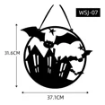 thumbnail image 1 of Puerta De Halloween Decoraciones Colgantes De Madera, 1 of 4