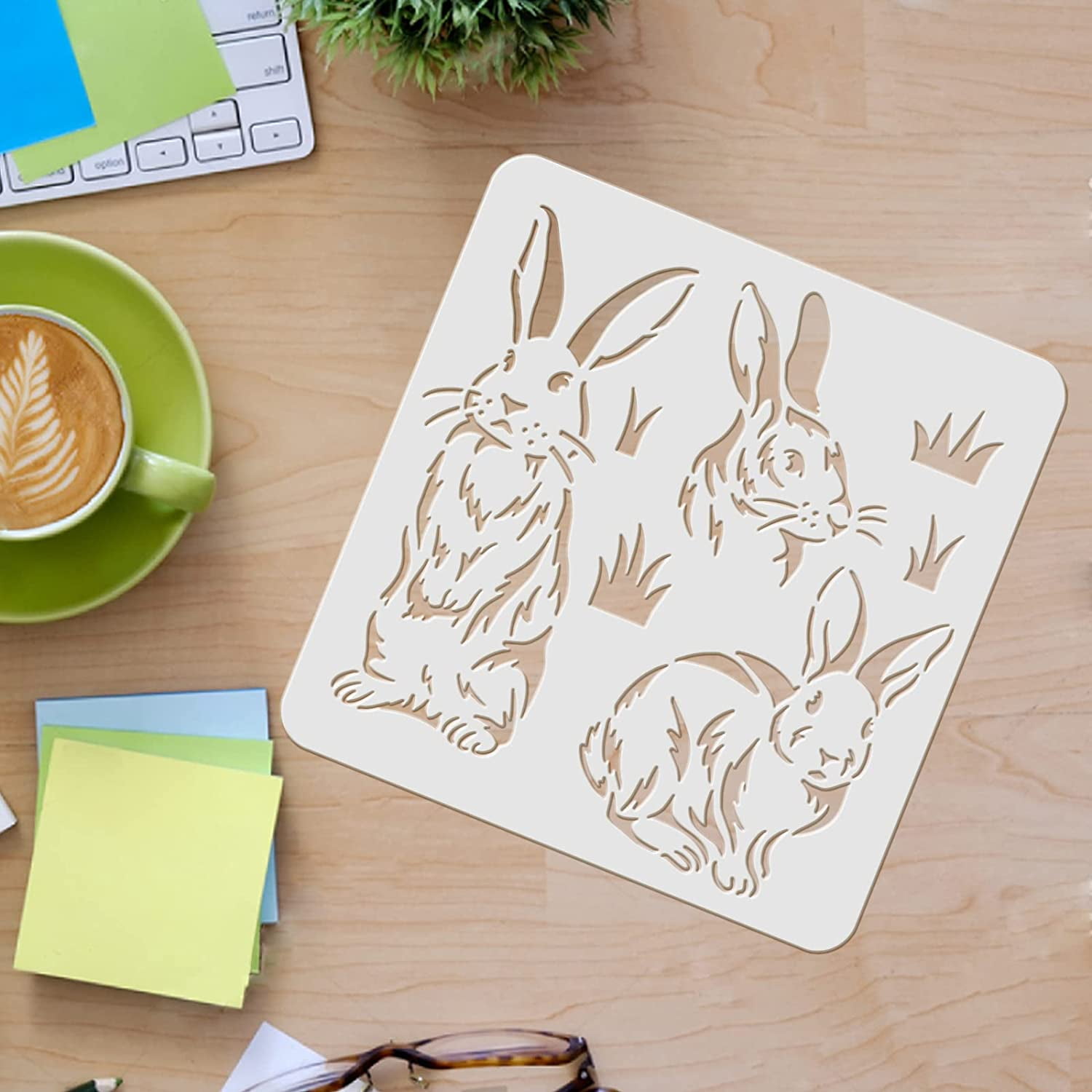  LIGHTAOTAO 10 Sheets Easter Template Artists Drawing Lettering  aids Painting Spray templates Kids Stencil Template DIY Template Kids Decor  Drawing Template The pet Rabbit Spray Paint Child : Arte y Manualidades