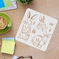 thumbnail image 3 of 1pc Bunny Stencils for Painting 11.8x11.8 inch Rabbits Drawing Template Easter Rabbit Painting Stencils Reusable Bunny Stencil DIY Art and Craft Stencils for Home Decoration, 3 of 7