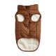 thumbnail image 4 of Zhuge Chaqueta de invierno cortavientos para perros: abrigo cálido de 2 capas con forro polar para perros pequeños, medianos y grandes | Chaleco para clima frío (XS, marrón), 4 of 4