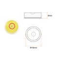 thumbnail image 2 of Unique Bargains 4 Packs Round Bubble Level 18x9mm Mini Circular Bullseye Spirit Levels for Leveling Camera Tripod Telescope, Yellow, 2 of 6