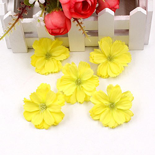 Wreath DIY Craft Flower Head Mini Silk Artificial Flowers Plum Blossom 