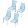 thumbnail image 1 of CANDeal 4PCS Dining Room Chair Covers Slipcovers Set, Spandex Fabric Fit Stretch Removable Washable Short Kitchen Chair Covers Protector for Dining Room, Hotel, 1 of 4