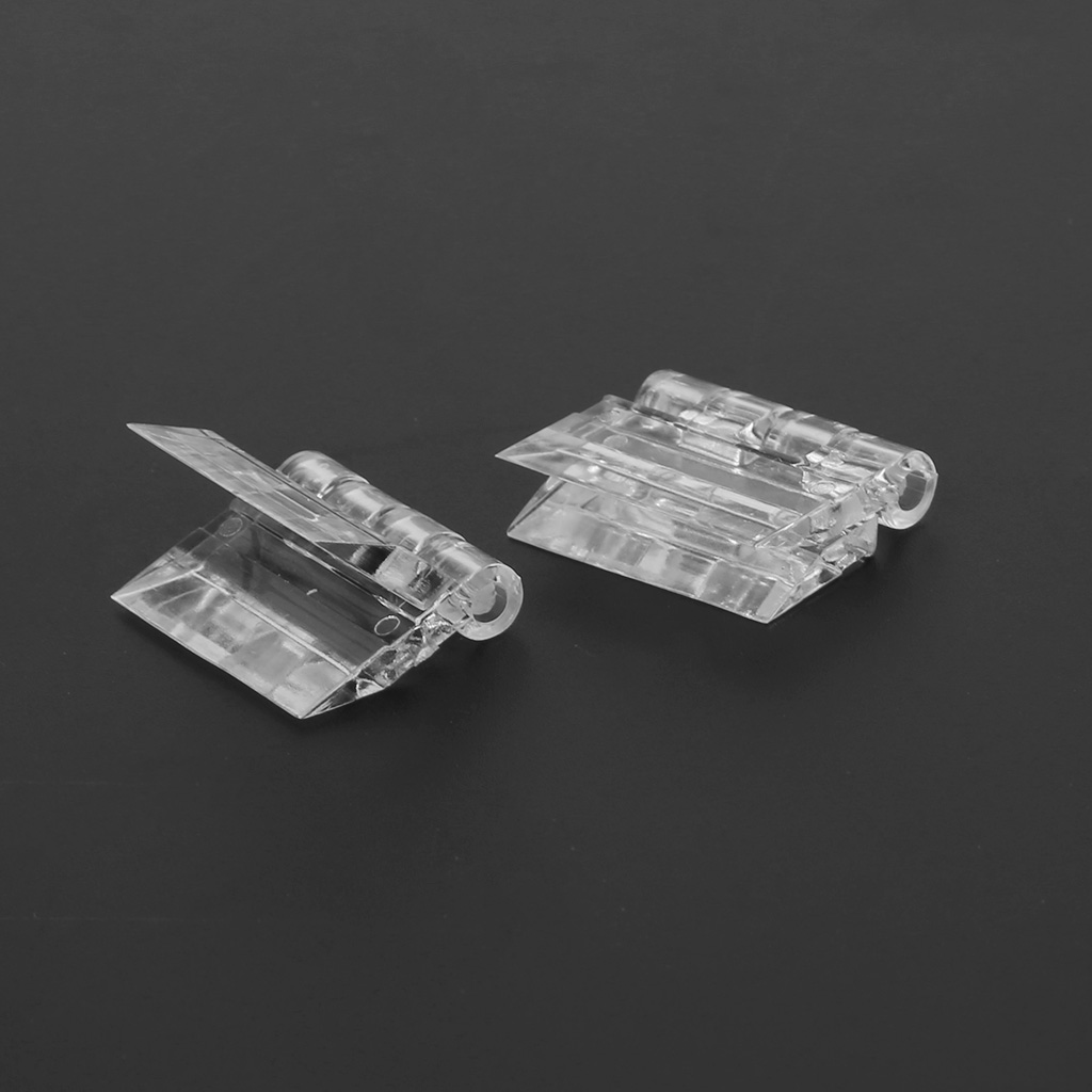 10-Pack Clear Acrylic Plastic Folding Hinges – Durable Plexiglass Hinges For Crafts & DIY