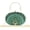 Green Peacock, variant on Rhinestone Clutch Purses for Women Evening Wedding Formal - Round Pearl Clasp Handbag - Crystal Diamond Bag