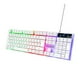 thumbnail image 4 of Teclado para Juegos Retroiluminado Siete Luces Colores 98 Teclas Cable 1 5 M Computadora Portátil PC Gamer, 4 of 7