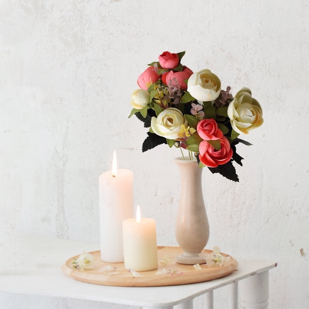 Ramas de flores artificiales para centros de mesa de boda en el jardín, decoración de camino de mesa, follaje artificial para jarrones, decoración del hogar, decoración de fiestas, uso en interiores