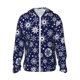 thumbnail image 1 of Fotbe Snowflakes2 Chaqueta con Protección Solar UPF 50+ para Hombre y Mujer, Camisa con Capucha y Bolsillos-X-Large, 1 of 7