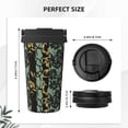thumbnail image 3 of Fotbe Lilies Flowers Printed Insulated Travel Coffee Mug Spill Proof Leak Proof Stainless Steel Coffee Tumbler Reusable Coffee Cups with Lids Thermos, 3 of 8