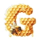 thumbnail image 4 of Colgante de panal pequeño con 26 letras en inglés para bebé volador, colgante plano de acrílico para coche, colgante decorativo para el hogar con abejas Akmoler, 4 of 8