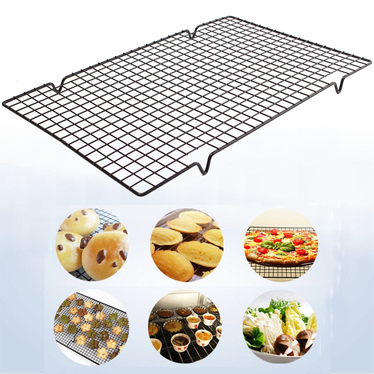 Stainless Steel Nonstick Cake Cookie Baking Cooling Rack Sheets Wire Rack 15.7*10.0*0.8 inch