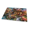 thumbnail image 2 of 12x16 inch Oil Paintings On Canvas Mushroom House World,Rustic Garden Yard Wall Decor Art Painting Poster,Modern Style Mushroom House World Art Decorative Prints,Gift For Mushroom Enthusiast, 2 of 6