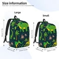 thumbnail image 3 of Yiaed Dinosaurs and Flowers Print Backpack, Premium Laptop Backpack, Travel Backpack for Women, Lightweight Backpacks, Comfortable Back Pack-Medium, 3 of 5