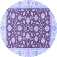 thumbnail image 1 of Ahgly Company Indoor Round Oriental Blue Traditional Area Rugs, 8' Round, 1 of 4