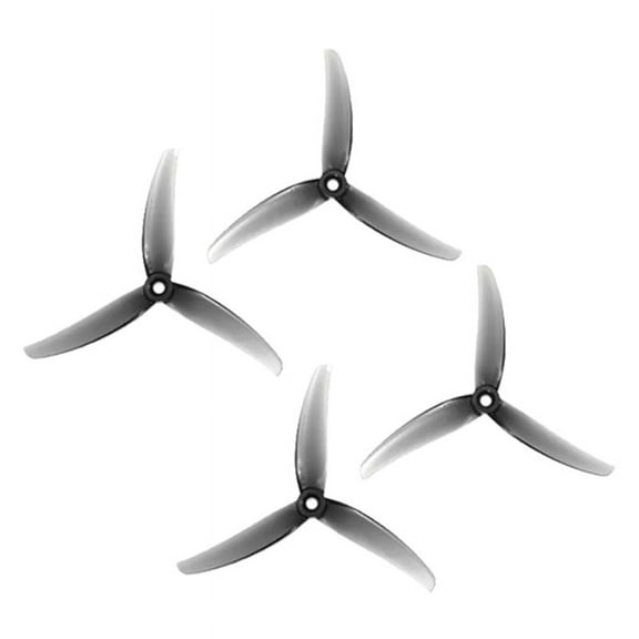 2Pairs 5inch Propeller 4.9x3.3x3 3 Blade CCW CW Propeller for RC FPV Drone DIY Parts,Gray