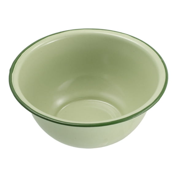 FESTFENDS Enamel Bowl Light Green 1Pack 6.1x6.1x3in