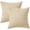 Beige, variant on Pack of 2 Corduroy 3D Striped Pillow Covers Soft Soild Cushion Cases, Decorative Square Throw Pillow Covers 18 x 18 Inch Pillowcases for Sofa Bedroom