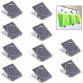 thumbnail image 2 of AmPm 10 Pcs Metal Magnetic Clips, Refrigerator Square Magnetic Metal Clamp for Home Office School, 2 of 8