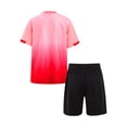 thumbnail image 2 of iiniim Kids Boys Jerseys Shirts and Shorts Set Basketball Football Exercise Sportswear 5-14 Pink 7-8, 2 of 7
