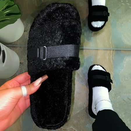 

Women s Fashion Casual Warm Platforms House Slippers Open Toe Shoes