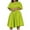 Green, variant on Lindreshi Fall Dresses for Women 2025 Homecoming Dresses Women Fashion Color Round Neck Large Skirt Hem Waist Retraction Dress