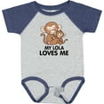 thumbnail image 3 of Inktastic My Lola Loves Me Boys or Girls Baby Bodysuit, 3 of 5