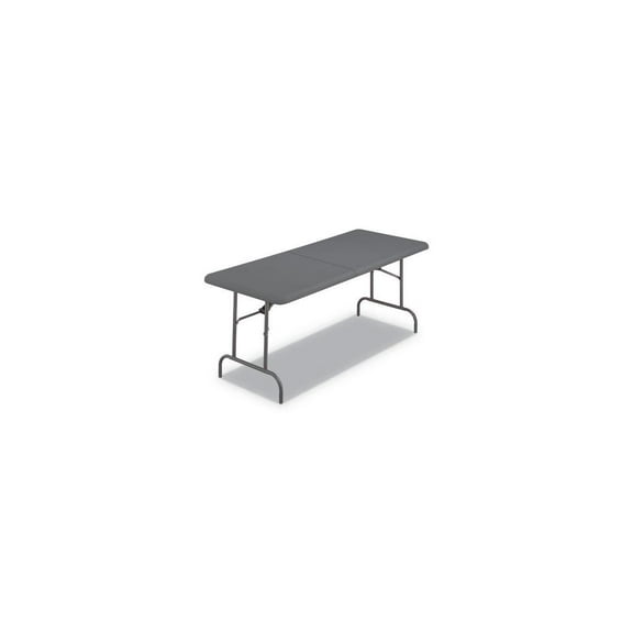 Iceberg IndestrucTable, Charcoal Gray, 30in x 72in x 29in, 1200 lbs. Capacity, Bi-Folding