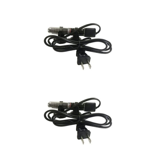 Ruiboury Small Aquarium Heater Submersible Precise w/ US Cup Plug Sucker 25w 12cm 2Set