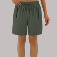 thumbnail image 2 of Yuyuzo Shorts for Women High Waisted Drawstring Unisex Quick Drying Shorts with Zipper Pockets, 2 of 6