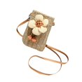 thumbnail image 2 of Segolike Crossbody Bag Women Trendy Women Woven Handbag for Travel Beach Holidays With Flowers, 2 of 7